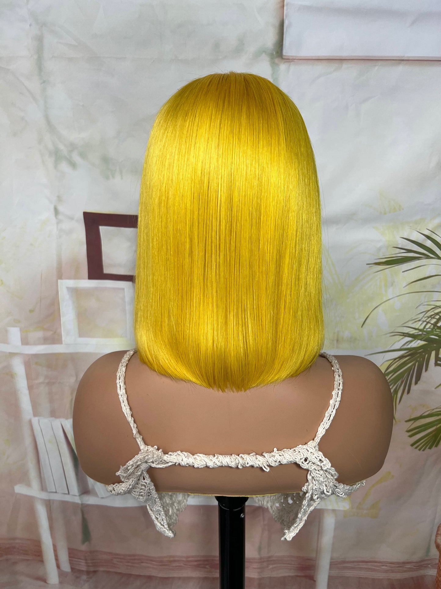 Perruque Blanc Jaune Flashy