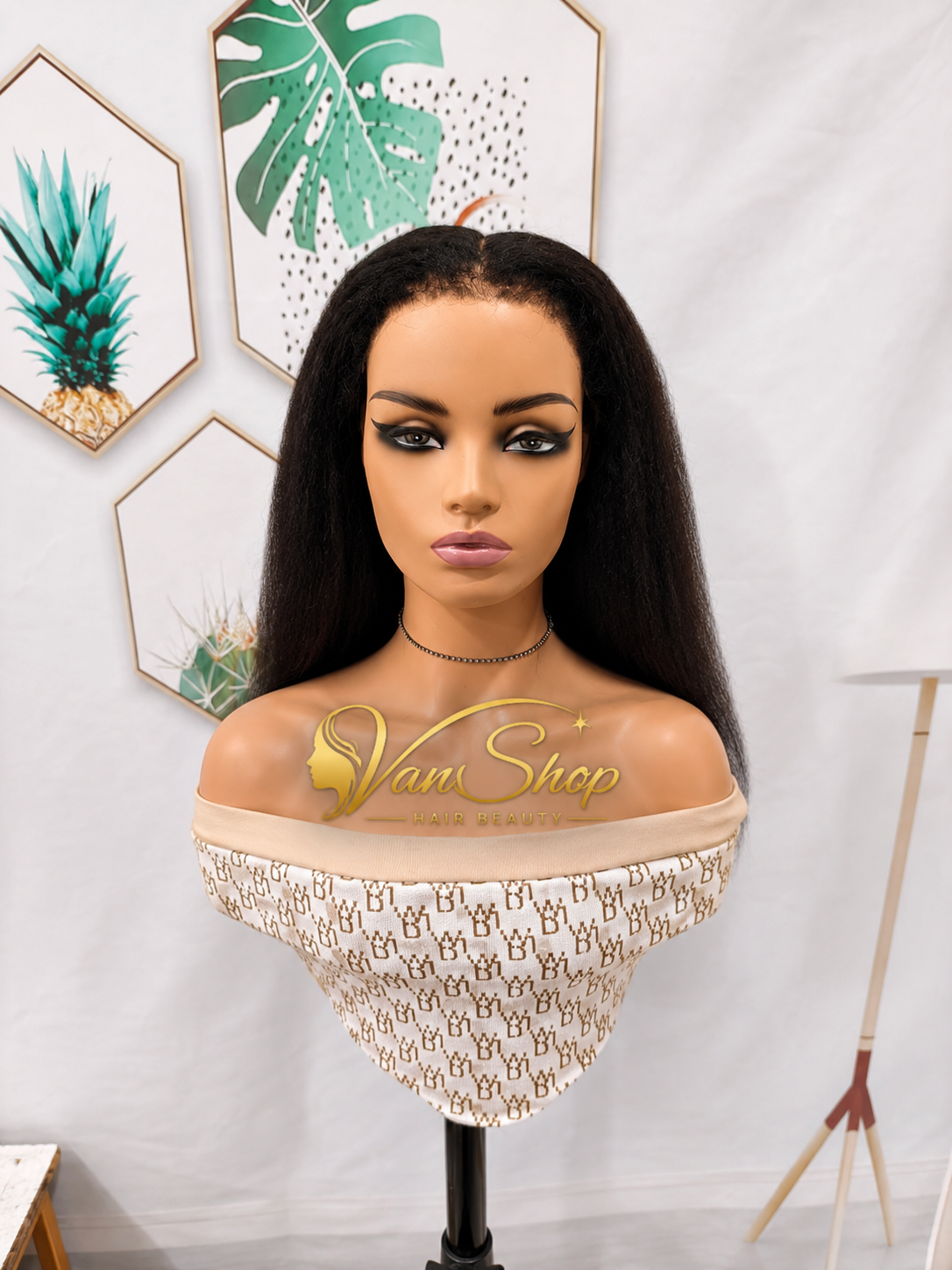 7x5 Perruque Kinky Straight HD Lace – 100 % Cheveux Humains