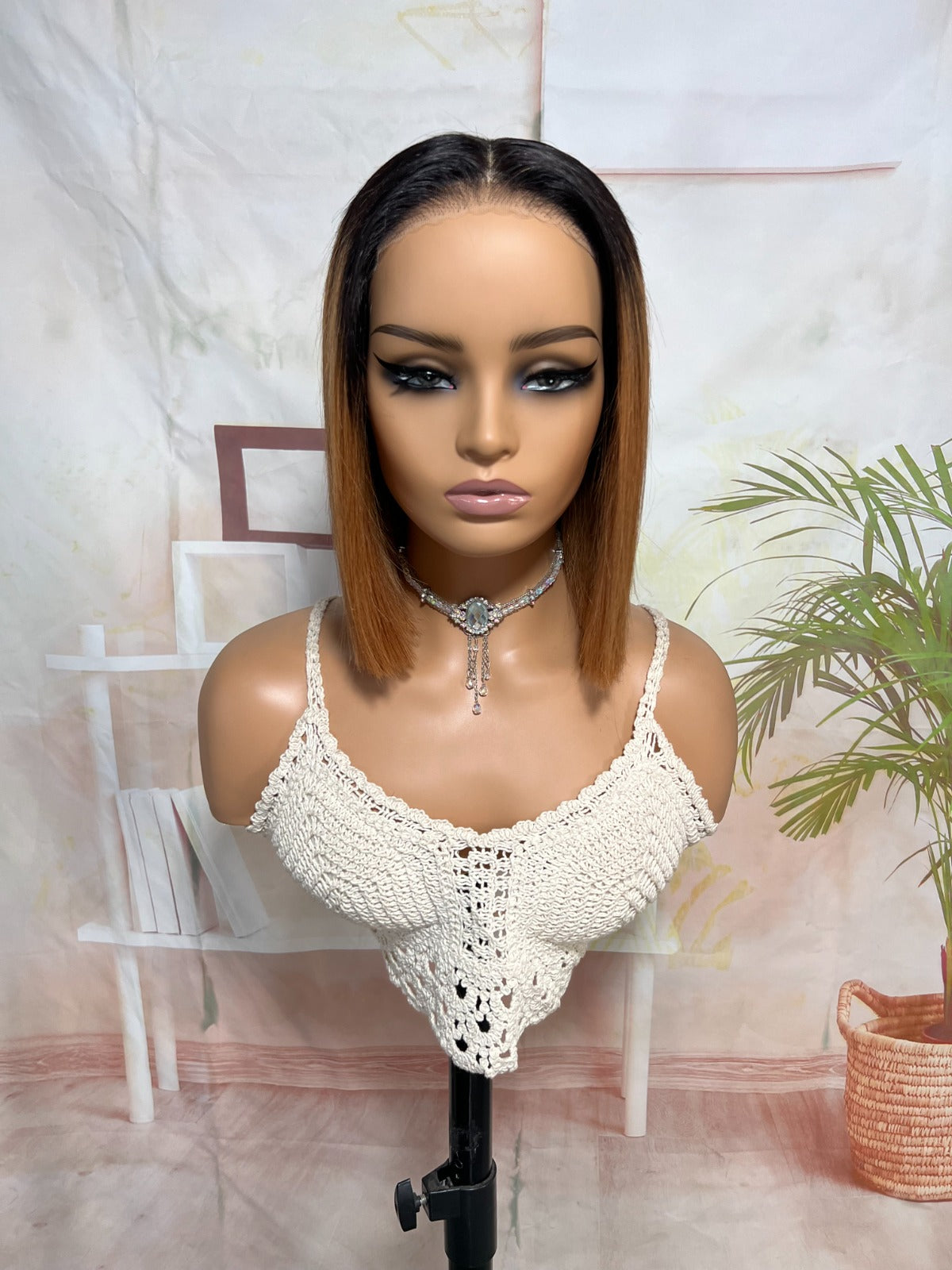 5x5 Perruque bob go glue lace