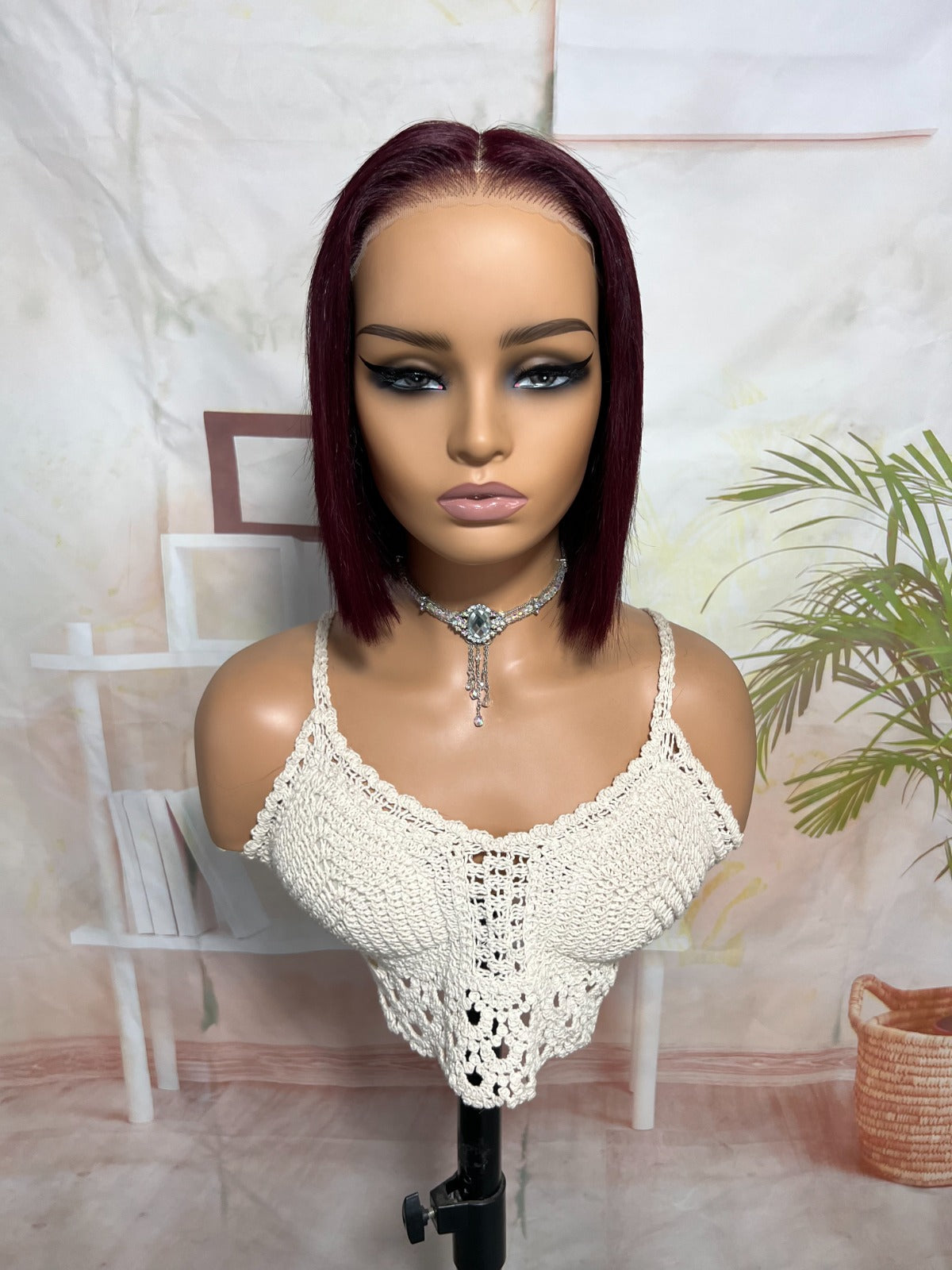 5x5 Perruque bob go glue lace