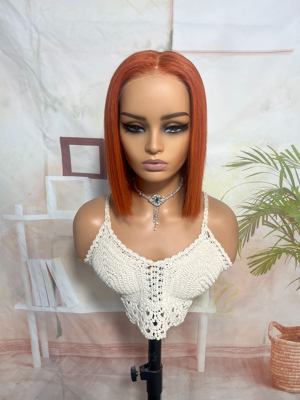 5x5 Perruque bob go glue lace
