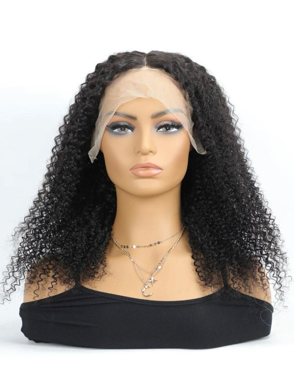 13x4 Lace frontale, perruques kinky curly(Crépus Bouclées)