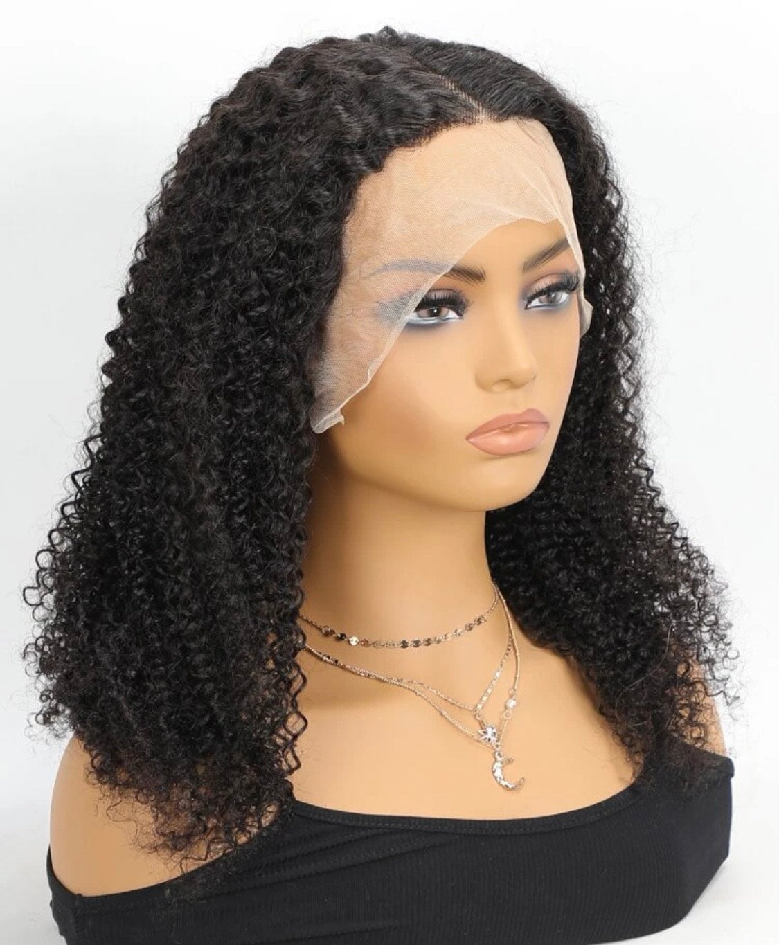 13x4 Lace frontale, perruques kinky curly(Crépus Bouclées)