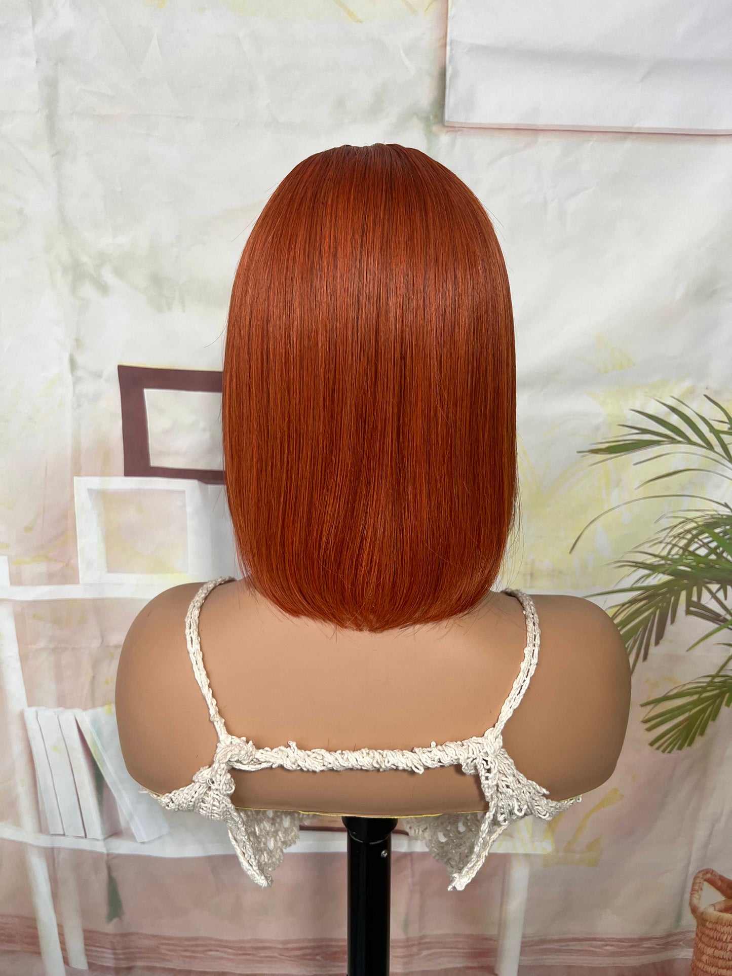 Perruque Bob  orange