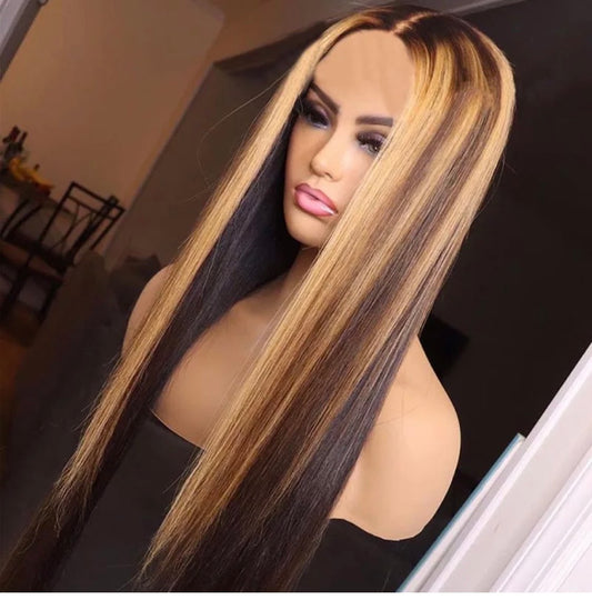 HD 13x4 Perruque Droite cheveux vierge Bresilienne Lace Frontal Droit