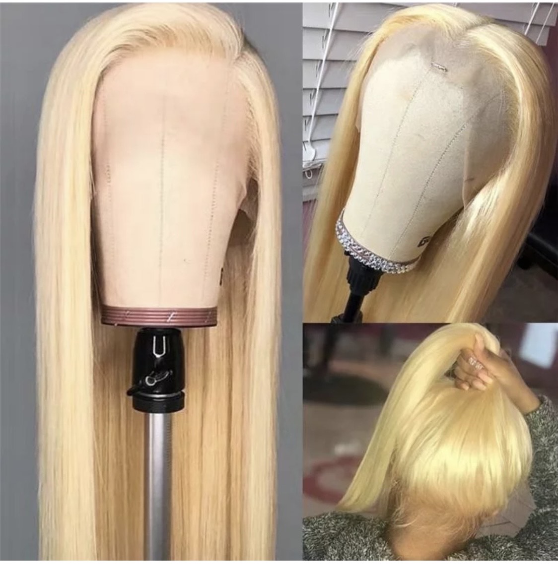 13 x 4 & 13x6 perruque blonde 613 "Les blondinettes"